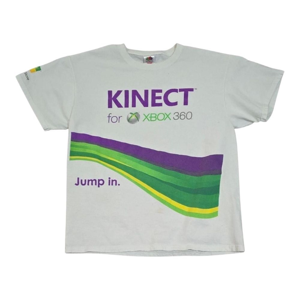 Vintage Video Game Shirt Y2k Xbox Kinect Large Retro Gaming
